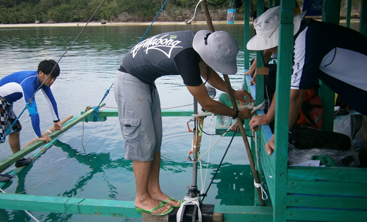 フィリピンミンダナオ島　海底調査